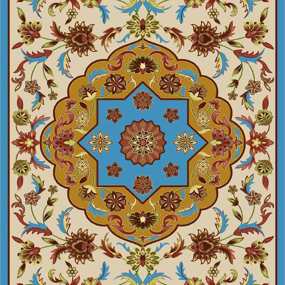 gls-c03-cover-1000 Blue Gold Floral Medallion Rug rug