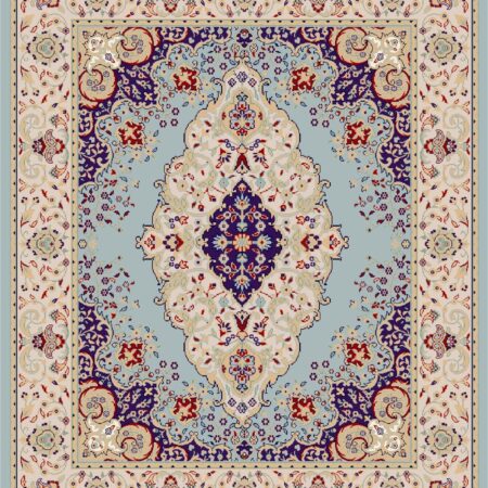 Lavender Blue Medallion Rug rug