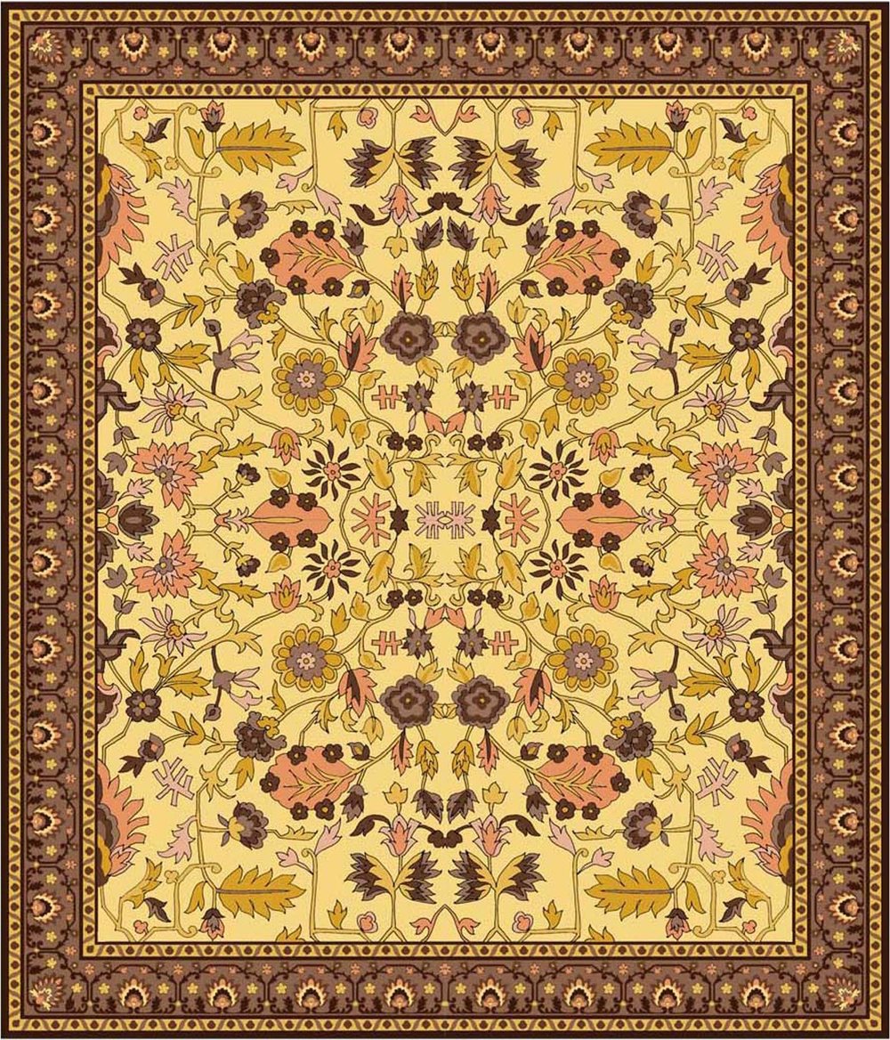 Gold Olive Floral Medallion Traditional Area Rug for Rooms Gold Olive Floral Persian Rug full rug pattern