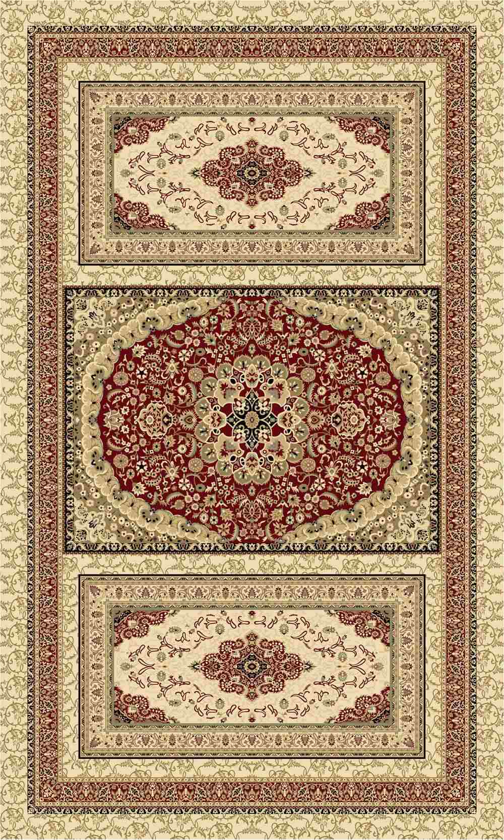 Beige Cream Stacked Medallion Area Rug for Long Hallways Beige Cream Stacked Medallion Rug full rug pattern